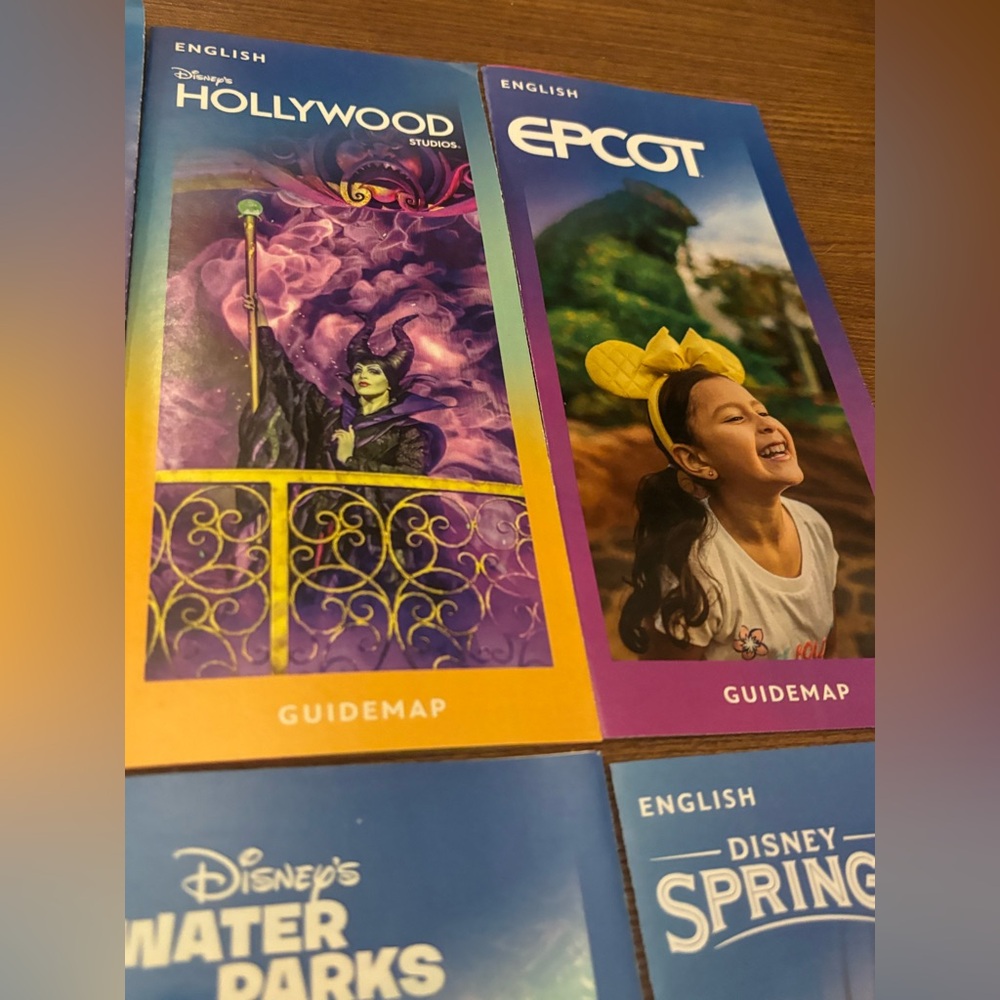 Walt Disney World Summer of 2025 6 Park Map Set Tom Sawyer Island & Riverboat - Picture 3 of 7